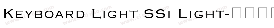 Keyboard Light SSi Light字体转换